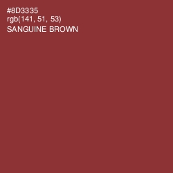 #8D3335 - Sanguine Brown Color Image